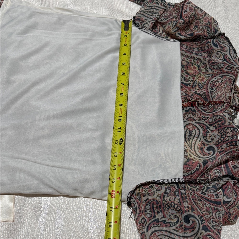 Greige Multicolor Paisley Blouse - Picture 12 of 15